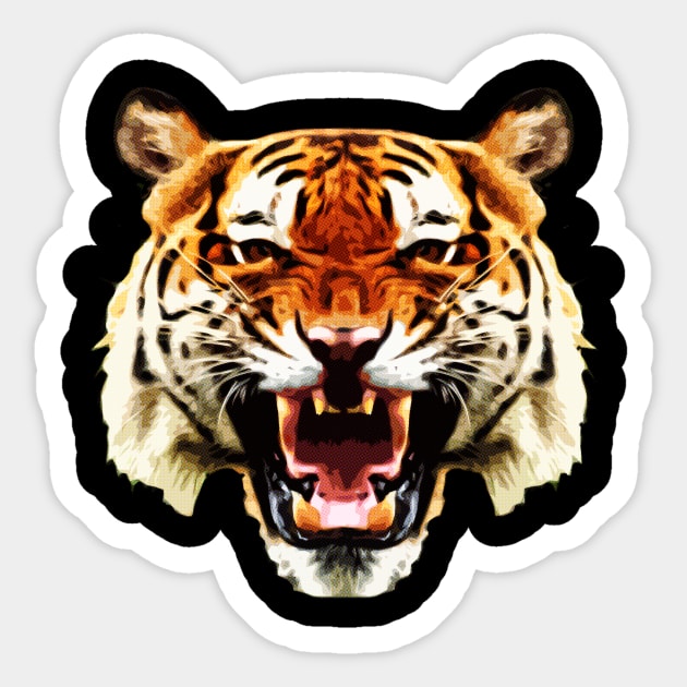 Cool Tees Save Tigers Ecology Sticker by COOLTEESCLUB